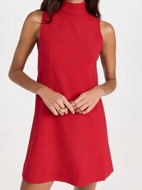 STAUD Quant Dress – Ruby Red – Size L – NWT – $325 Retail